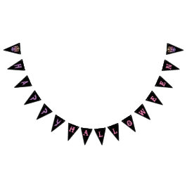 Cooler Stilftiger Halloween-Party-Banner Wimpelkette