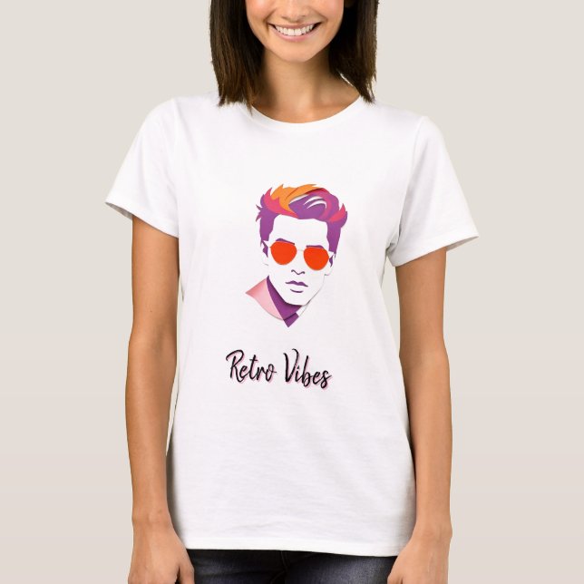 Cooler Stilmann mit Sonnenbrille T-Shirt (Vorderseite)