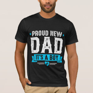 Cooler Stolz neuer Papa Wort Art Junge T-Shirt