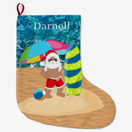 cooler Strand Großer Weihnachtsstrumpf