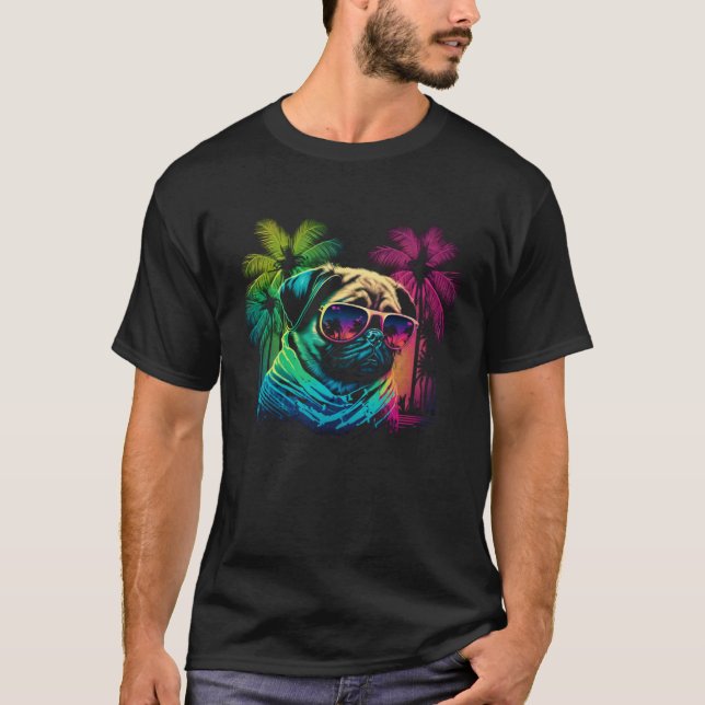 Cooler Strand-Mops T-Shirt (Vorderseite)