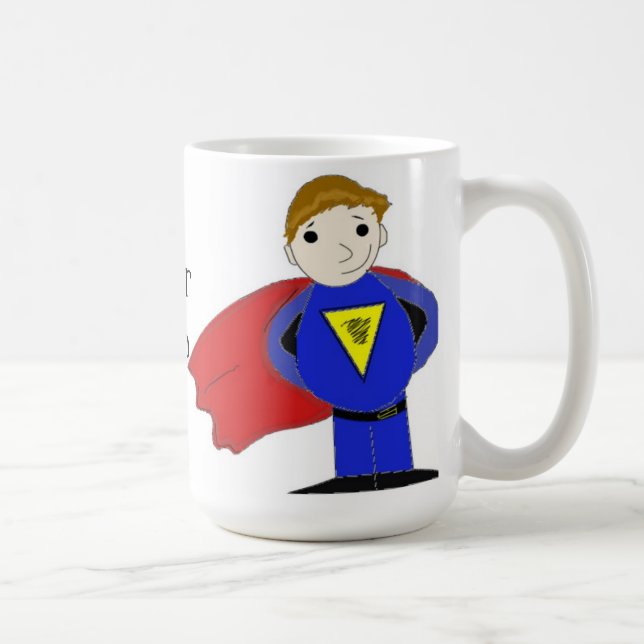 Cooler Superheld Kaffeetasse (Rechts)