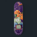Cooler Surreal Funny Einzigartiger Personalisierte Skateboard<br><div class="desc">Cool Surreal Funny Unique Custom Personalisiert Name Skateboard zeigt Ihren personalisierten Namen in der modernen Typografie auf einer lustigen Collage von Autos, Flugzeug, Enten, Blume, Vögeln und eine Person. Personalisieren Sie diese, indem Sie den Text in dem dafür vorgesehenen Textfeld bearbeiten. Geben Sie Ihrem Lieblingskateboarder zu Weihnachten, Geburtstag oder Ihrer...</div>