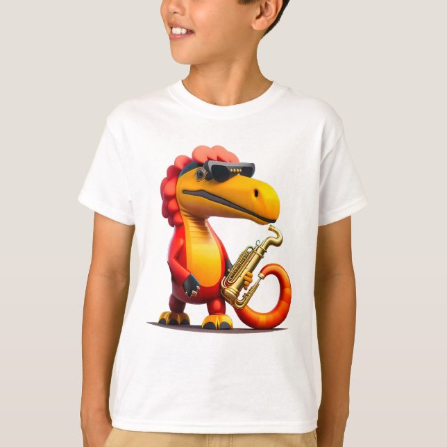 Cooler T - Shirt von Dinosaurier Unisex Kid (Vorderseite)