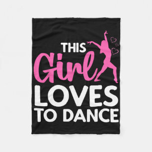 Cooler Tanz für Girls Hip Hop Tanzaufenthalt Fleecedecke