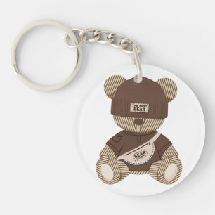 Cooler Teddybär: Bestes Bärendesign Schlüsselanhänger