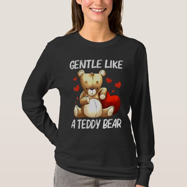 Cooler Teddybär für Männer Frauen gepolstertes Spi T-Shirt (Vorderseite)