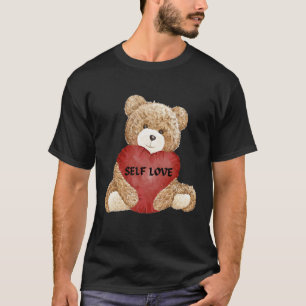 Cooler Teddybär mit Herzteddy Selflove Self lo T-Shirt