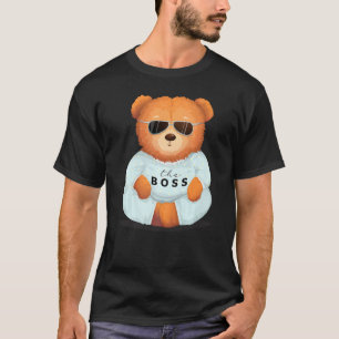 Cooler Teddybär mit Sonnenbrille Teddy The Bos T-Shirt