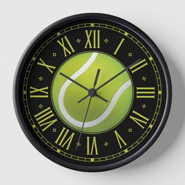 Cooler Tennisball | Zeit für Sport Uhr (Vorderseite)