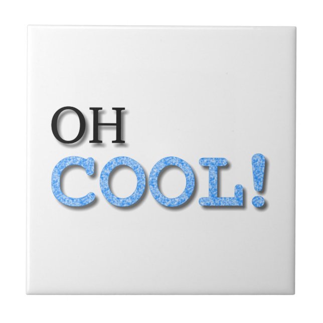 Cooler Text Fliese (Vorderseite)