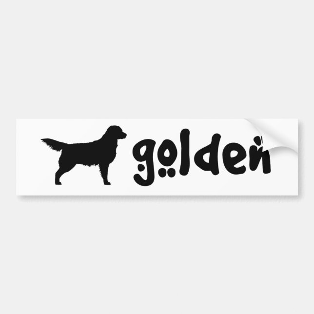 Cooler Text golden Autoaufkleber (Vorne)