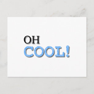 Cooler Text Postkarte