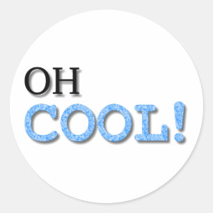 Cooler Text Runder Aufkleber