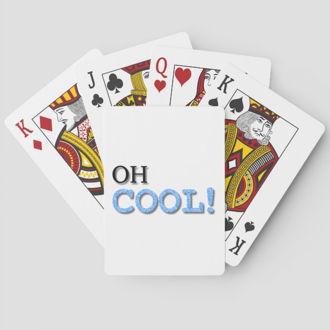 Cooler Text Spielkarten (Rückseite)