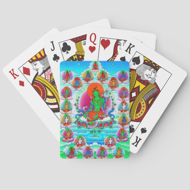 Cooler Thangka-Thangka-Tätowierung Spielkarten (Rückseite)