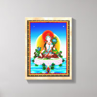 Cooler tibetischer Thangka Weißer Tara Tattoo