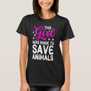 Cooler Tierarzt für Mädchen Kinder Frauen Rett Tie T-Shirt