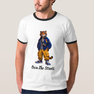 Cooler Tiger in Streetwear-Kunst - Urbaner Stil Ti T-Shirt