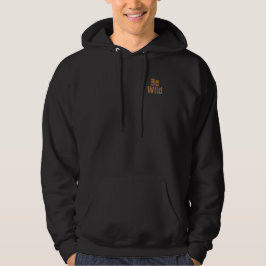 Cooler Tigerbraun von Wildtieren, schwarz Hoodie