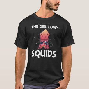 Cooler Tintenfisch für Mädchen Kinder Kraken Biolo T-Shirt