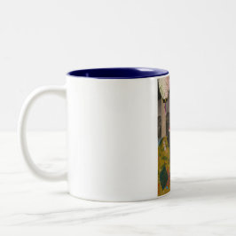 Cooler traditioneller japanischer woodprint zweifarbige tasse