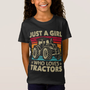 Cooler Traktor Lover Nur ein Mädchen, das Traktore T-Shirt
