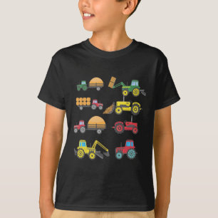 Cooler Traktor Zeichnend Landwirtschaftshauptbauer T-Shirt