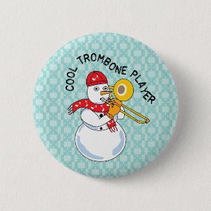 Cooler Trombone-Player Button