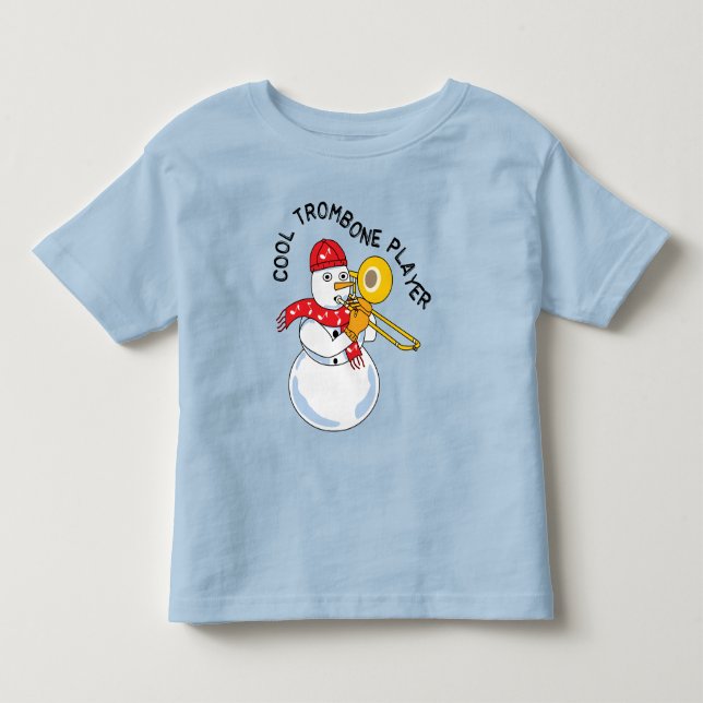 Cooler Trombone-Player Kleinkind T-shirt (Vorderseite)