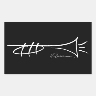 Cooler Trumpet Zeichnend Sticker von Brian Swartz