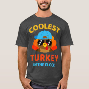 Cooler Truthahn in der Herde für Kleinkinder danke T-Shirt