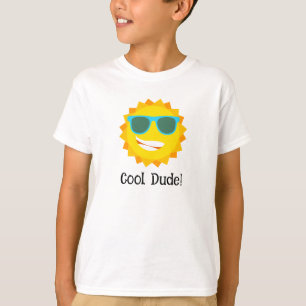 "Cooler Typ!" Cartoon-Sonnen-T-Shirt für Jungen T-Shirt