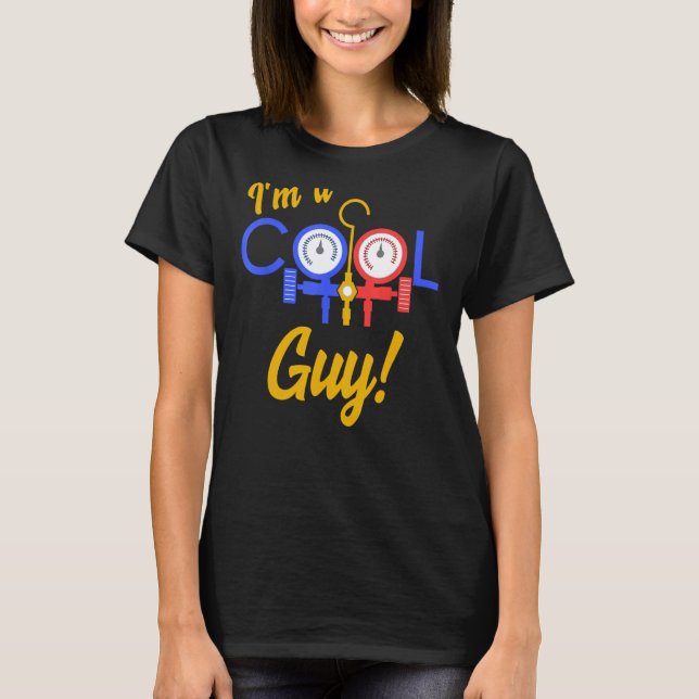 Cooler Typ Klimaanlage Reparatur Klimaanlage Tech  T-Shirt (Vorderseite)