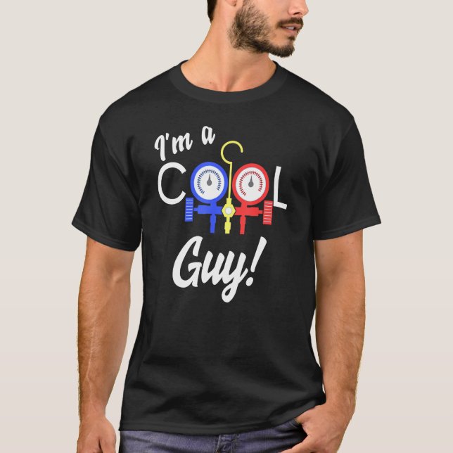 Cooler Typ Klimaanlage Reparatur Klimaanlage Tech  T-Shirt (Vorderseite)
