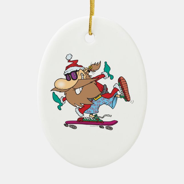 cooler Typ-Skateboarding-Skateboarder-Clubgruppe Keramikornament (Vorne)