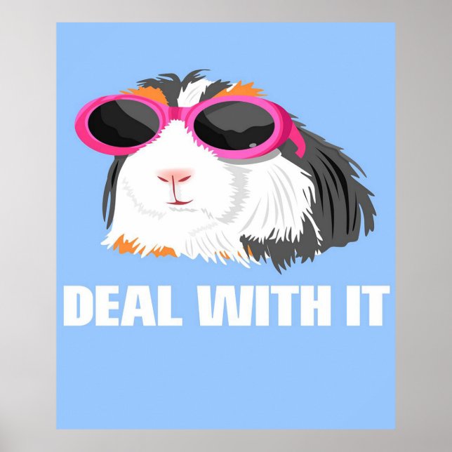 Cooler Umgang mit IT Guinea Schweineliebhaber Gesc Poster (Vorne)