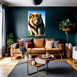 Cooler und bezaubernder Hybrid Lion Koala | Art de Poster