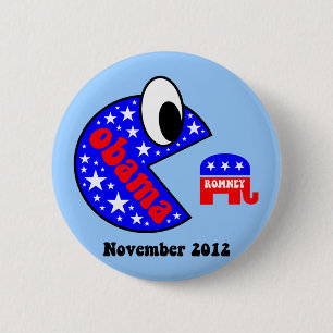 Cooler und lustiger Obama 2012 Button