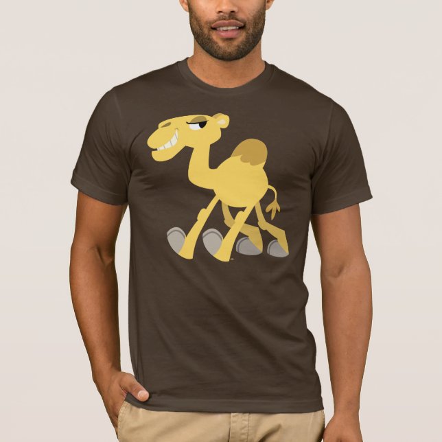 Cooler und niedlicher Cartoon-Kamel-T - Shirt (Vorderseite)