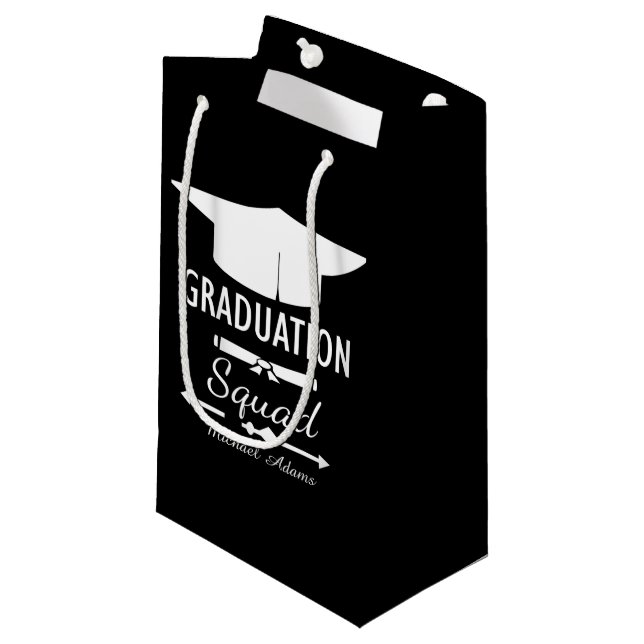 Cooler Unisex-Abschluss individuell anpassbar Kleine Geschenktüte (Vorderseite Schrägansicht)