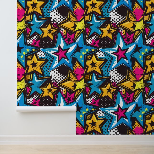 Cooler Unisex-Comic-Pop Tapete (Anwendung)