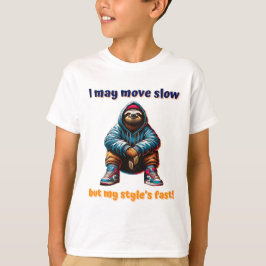 Cooler Urban Sloth in Sneakers und Hoodie T-Shirt