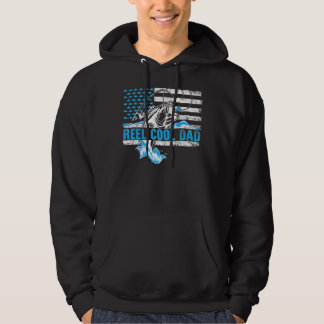 Cooler Vater Angeln Fische Fahne der amerikanische Hoodie