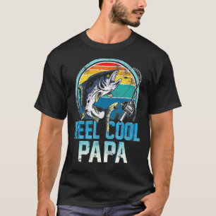Cooler Vater Angeln Vatertag Papa Papa Papa Vater T-Shirt
