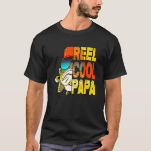 Cooler Vater Angeln Vatertag Papa Papa Papa Vater T-Shirt