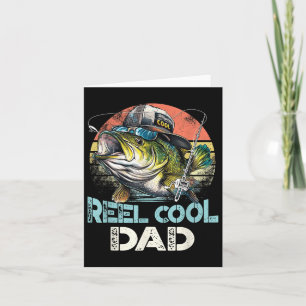 Cooler Vater Angeln Vintag Retro Vatertag Karte