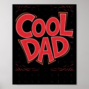 Cooler-Vater-Aufkleber Poster