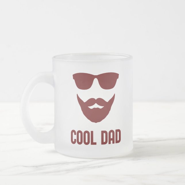 Cooler Vater Bester VATER Stilvolles Geschenk für  Mattglastasse (Links)
