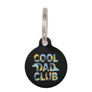 Cooler Vater Club Funny Vatertag Geburtstagsgesche Haustiermarke
